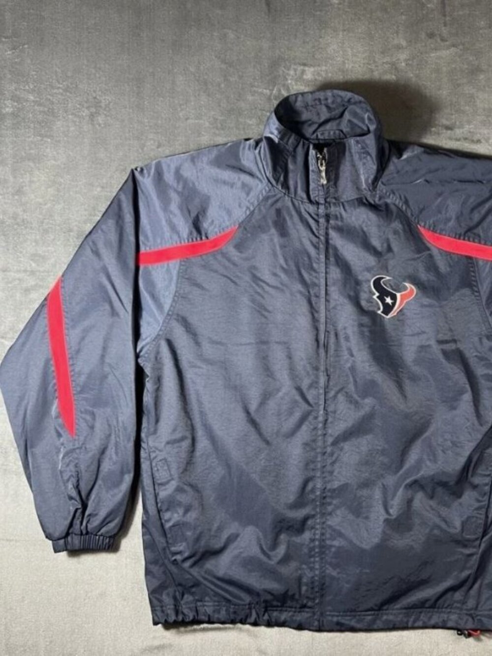 Houston Texans On Field Dunbrooke Lightweight Full Zip Jacket Blue Mens Sz M